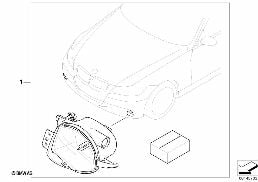 INSTALLING SET FOG LAMPS diagram for BMW 3 Series E90 318i