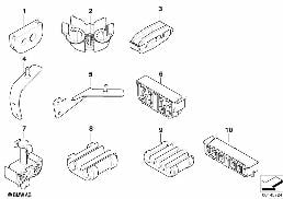 FRONT BRAKE PIPE / MOUNTING diagram for BMW 5 Series E61 520d