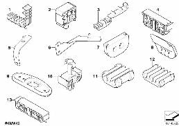 FRONT BRAKE PIPE / MOUNTING diagram for BMW 5 Series E60 LCI 530i