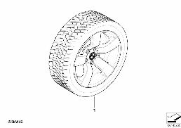 WINTER WHEEL W.TIRE STAR SP.122 - 17