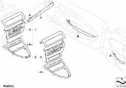 Indi.ウッド ピアノ用ペイントschwarz diagram for BMW 6 Series E63 LCI 650i