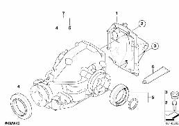 ファイナル ドライブ シーリング セット diagram for BMW X3 E83 LCI 2.0d