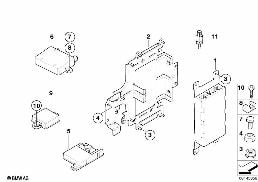 SINGLE PARTS SA 639/SA 664, TRUNK diagram for BMW 3 Series E92 335i