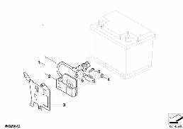 BATTERY CABLE diagram for BMW Z4 E85 3.0si