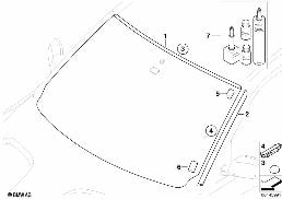 Przeszklenie elem. dod. diagram for BMW X3 E83 LCI 2.0d
