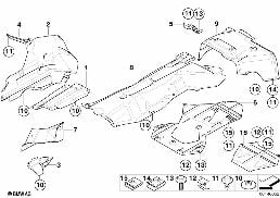 Isolation thermique diagram for BMW Z4 E85 2.5i