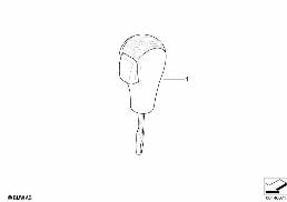 Pommeau de levier  bois individual diagram for BMW 5 Series E60 525i