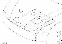 FRONT AGGREGATE PROTECTIVE PLATE diagram for BMW 3 Series E46 M3