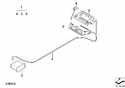 Kit 2ème monte syst. navigation+moniteur diagram for BMW X3 E83 LCI 2.0d