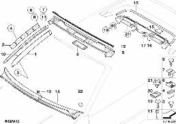 트림패널, 보디, 안쪽 diagram for BMW 3 Series E46 318Ci
