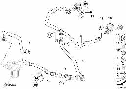POLLUTANT REDUCTION PIPES diagram for BMW 5 Series E61 LCI M5