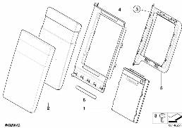 REAR SEAT SKI BAG diagram for BMW 1 Series E82 135i