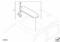 SLIPSTREAM DEFLECTOR diagram for BMW 5 Series E60 LCI 523Li