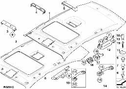 Dachhimmel diagram for BMW 1 Series E87 120d
