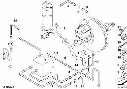FRONT BRAKE PIPE ASC/DSC diagram for BMW 5 Series E39 528i