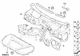 SOUND INSULATING FRONT diagram for BMW 1 Series E82 118d