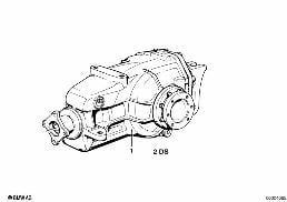 Hinterachsgetriebe diagram for BMW 7 Series E32 750iL