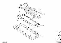 LOUDSPEAKER COMPONENTS FOR HEADLINING diagram for BMW 3 Series E91 335d