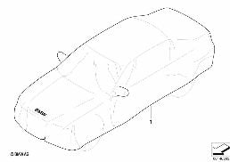 Indoor Car Cover diagram for BMW 7 Series E65 745i