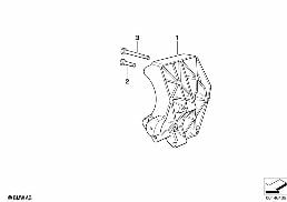 CLIMATE COMPRESSOR SUPPORTING BRACKET diagram for BMW 3 Series E36 M3