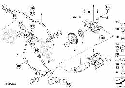 VANOS CYLINDER HEAD MOUNTING PARTS diagram for BMW 5 Series E61 LCI M5