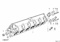 CYLINDER HEAD diagram for BMW 7 Series E23 728i