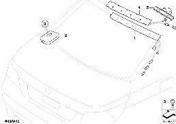 SINGLE PARTS F ANTENNA-DIVERSITY diagram for BMW 5 Series E60 530xi