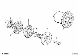 LIMITED SLIP DIFF.UNIT diagram for BMW 3 Series E21 323i
