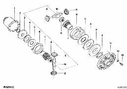 LIMITED SLIP DIFF.UNIT-SINGLE PARTS diagram for BMW 3 Series E21 318