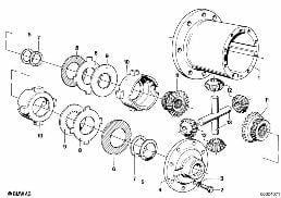 LIMITED SLIP DIFF.UNIT-SINGLE PARTS diagram for BMW 3 Series E21 323i