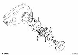 DRIVE FLANGE SUSPENSION/GASKET diagram for BMW 3 Series E21 323i