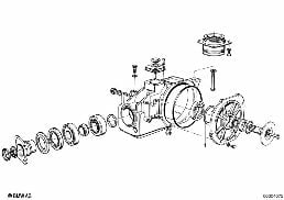 SHIM, OUTPUT diagram for BMW 5 Series E12 530i