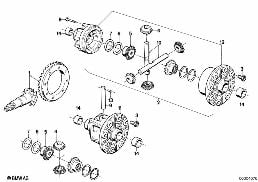 CROWNGEAR SET/DIFFERENTIAL CASE diagram for BMW 5 Series E12 520