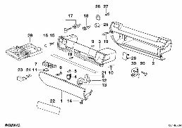 글러브박스 diagram for BMW 3 Series E36 325tds