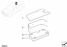 Tapis de protection de batterie diagram for BMW 3 Series E46 330i