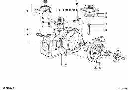 FINAL DRIVE HOUSING COVER/SUSPENSION diagram for BMW 5 Series E12 530i