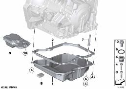 GA6F21WA - Miska olejowa diagram for BMW MINI R56 One