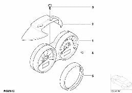 Przyrządy podwójne kolumny kierownicy diagram for BMW MINI R50 Cooper