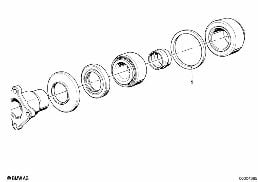 SHIM, INPUT diagram for BMW 5 Series E12 530i