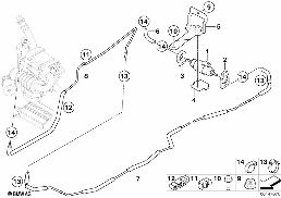 FUEL SUPPLY/PUMP/TUBING diagram for BMW 3 Series E90 LCI 318d