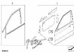 AIRBAG MODULE, DOOR, FRONT diagram for BMW 3 Series E46 325i