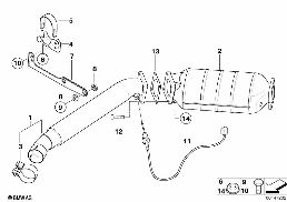 Filtr cząstek stałych diagram for BMW X3 E83 LCI 3.0d