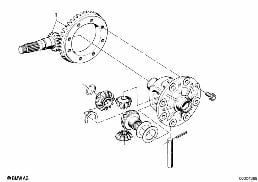 CROWNGEAR SET/DIFFERENTIAL CASE diagram for BMW 3 Series E21 323i