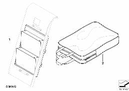 STORAGE COMPARTMENT MODULE diagram for BMW 3 Series E90 318i