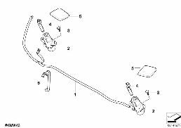 SINGLE PARTS FOR HEAD LAMP CLEANING diagram for BMW X3 E83 LCI 1.8d