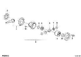 Hinterachsgetriebe Viskose Sperre diagram for BMW 3 Series E30 325ix