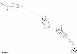 Indivi.アッパー A-､B-､C ピラー トリム カバー diagram for BMW 6 Series E63 LCI 650i