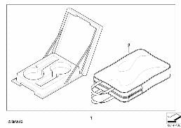 CUP HOLDER-MODULE diagram for BMW 3 Series E90 318i