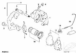 REAR BRAKE / BRAKE PAD / WEAR SENSOR