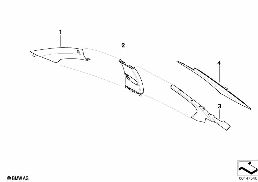 Indi. garnissage montants A, B, C haut diagram for BMW 5 Series E60 525i